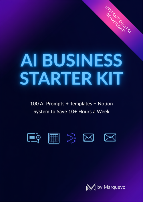 AI Business Starter Kit - Marquevo digital product cover